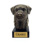 Bronze Hund Statue 05 "Border Terrier"